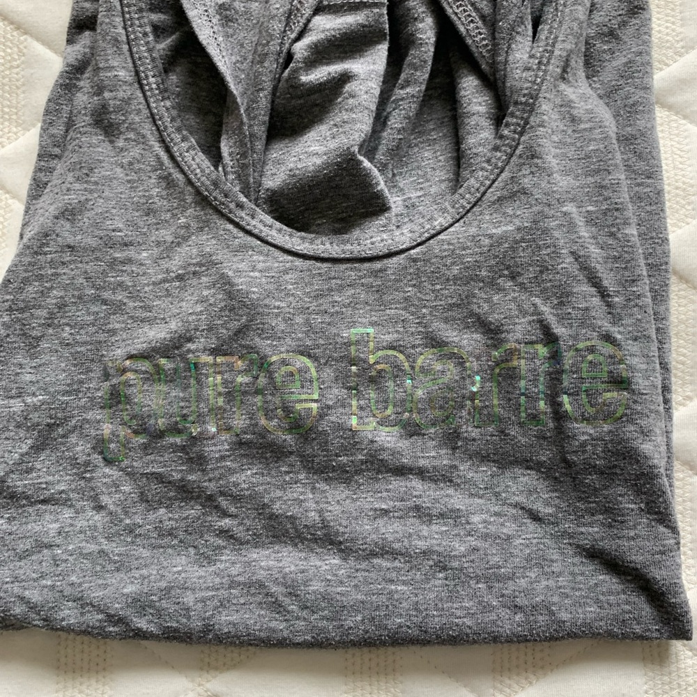 Gray pure barre tank